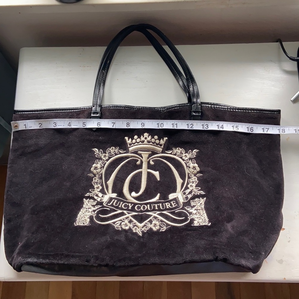 Juicy couture velvet handbag